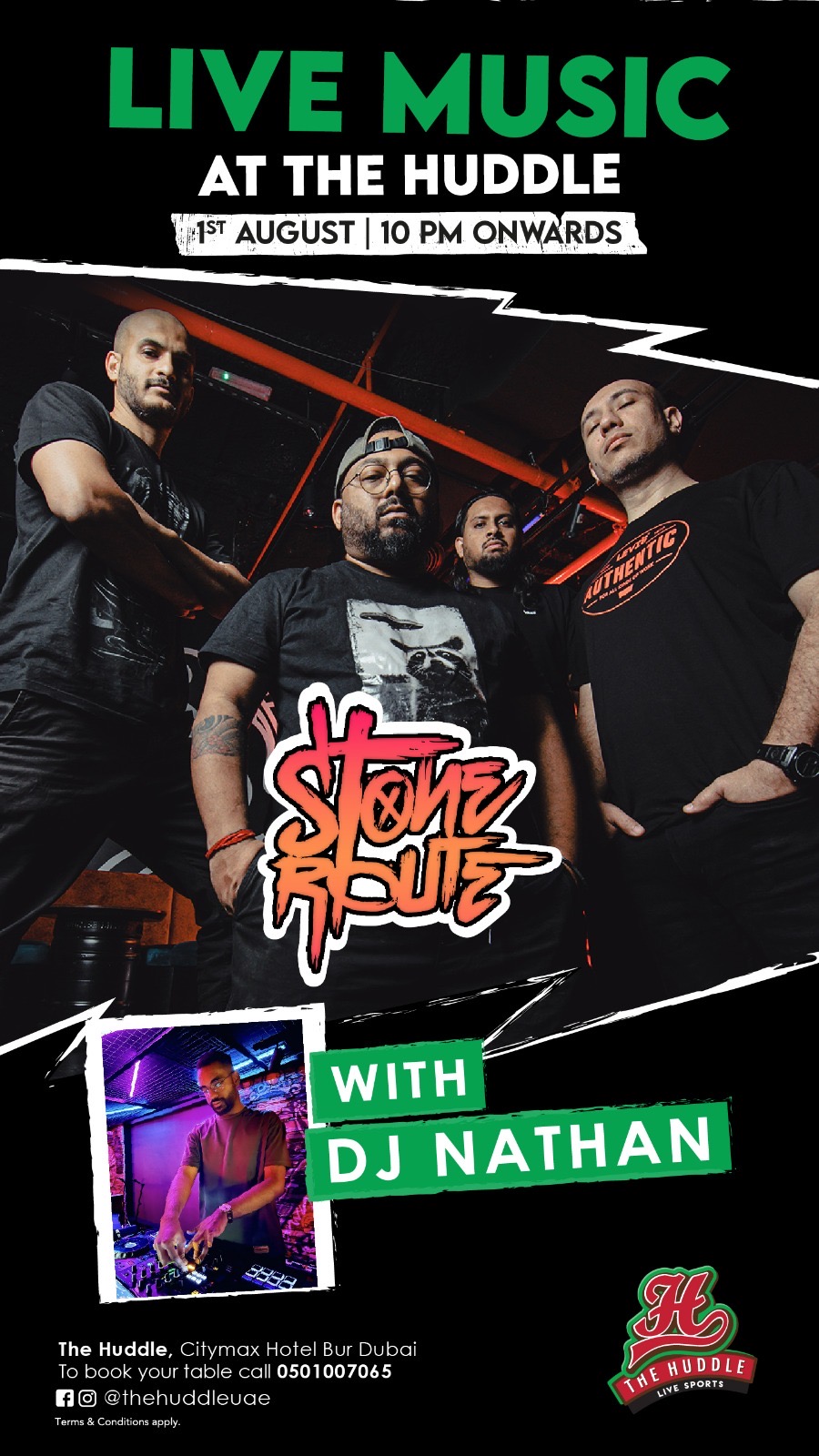 Live Music at The Huddle Poster