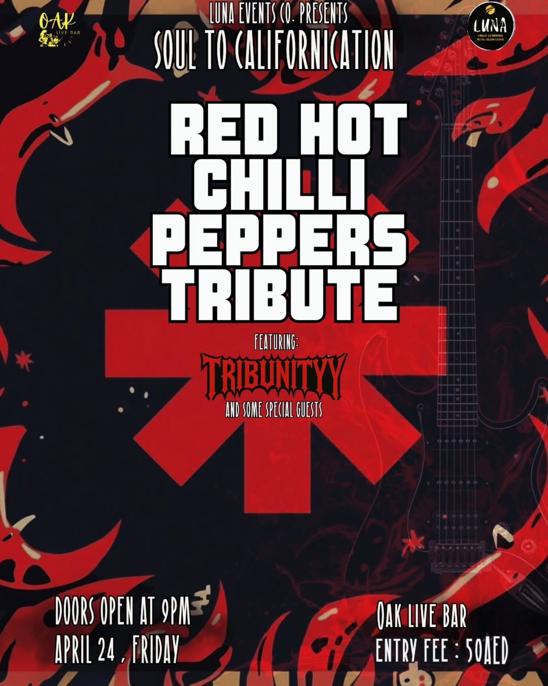 Soul to Californication: Red Hot Chilli Peppers Tribute Poster