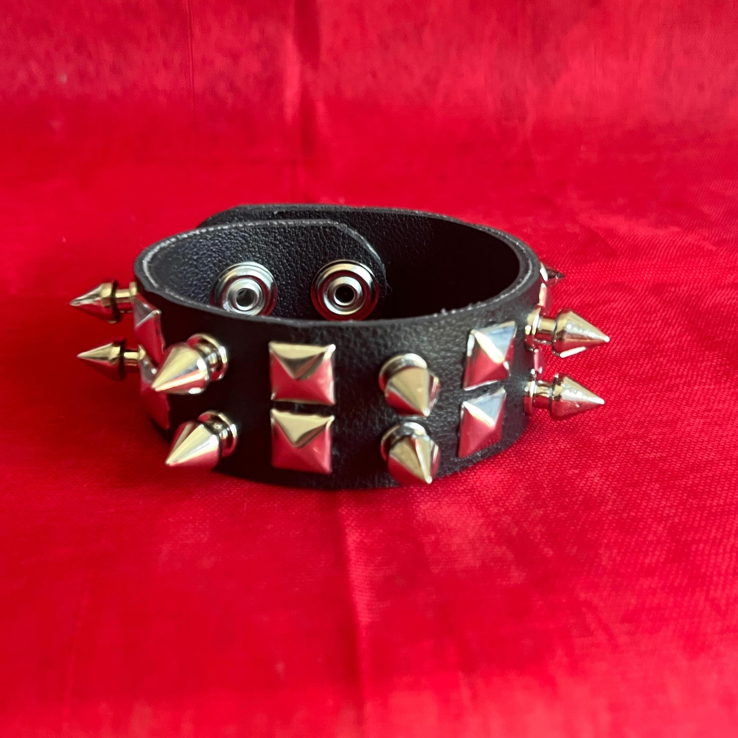 B3ND3R STUDIO spikey two-row bracelet