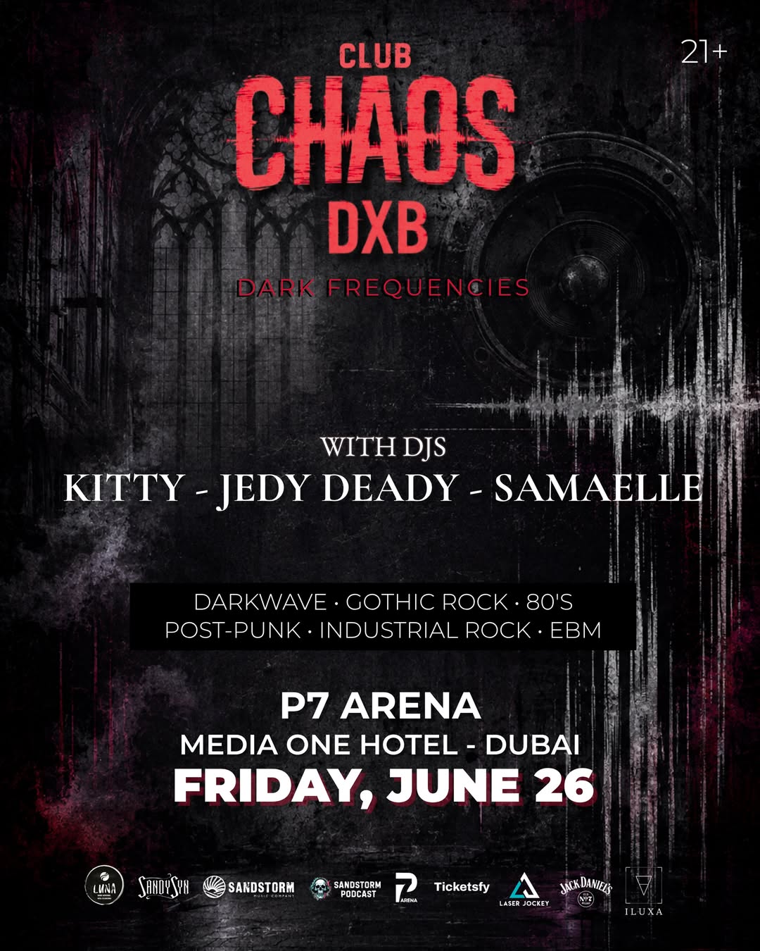 CLUB CHAOS DXB - DARK FREQUENCIES Poster