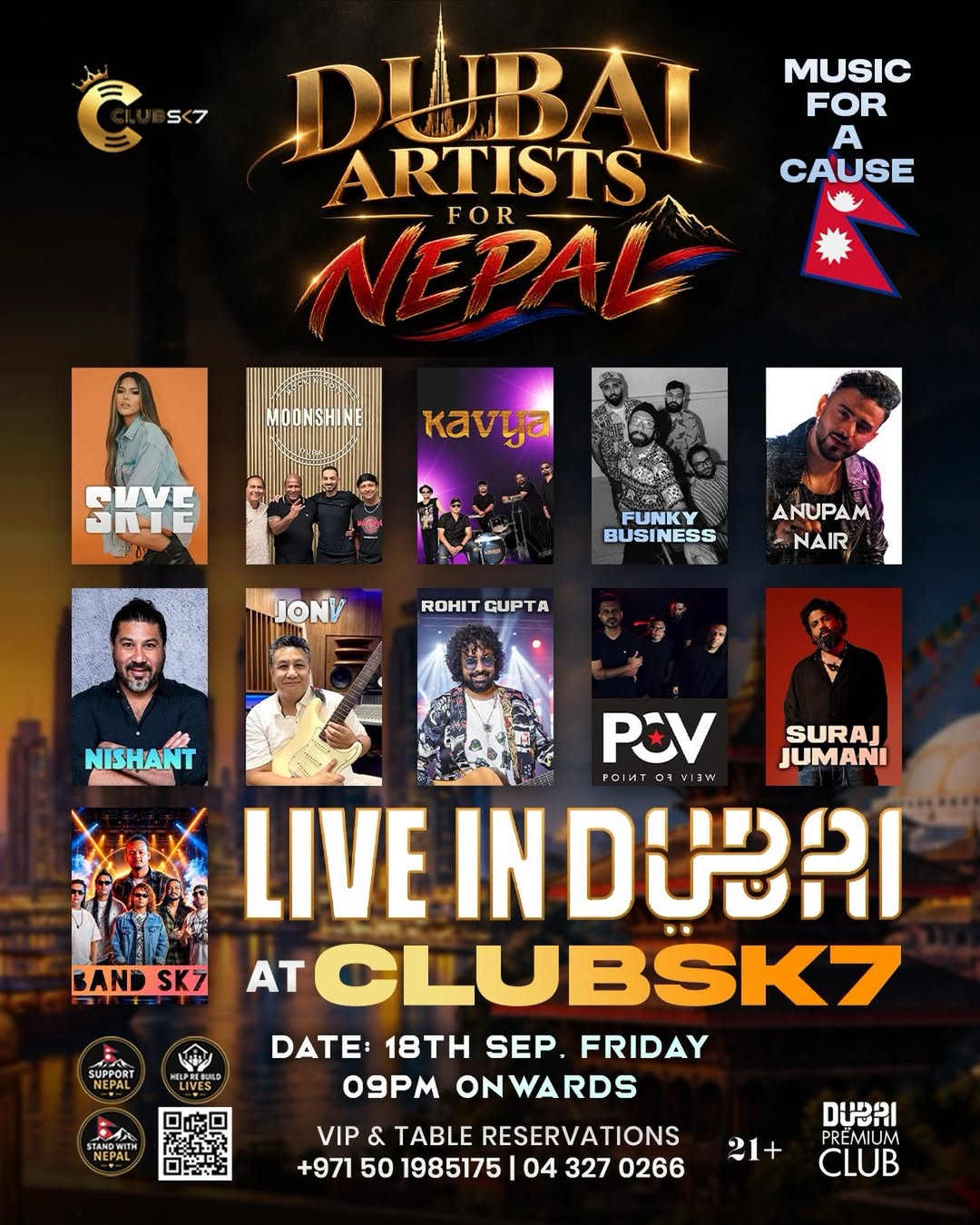 Dubai Artists for Nepal Poster